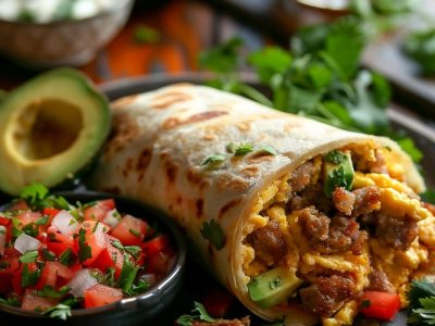 How to Make the Perfect Breakfast Burrito with Scrambled Eggs and Sausage