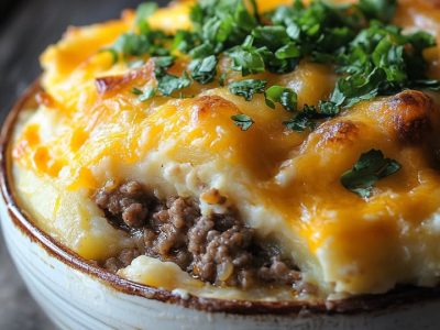 Ultimate Cheesy Hamburger Potato Casserole