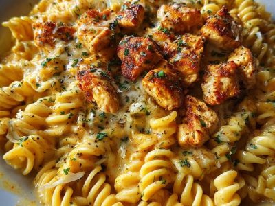 Creamy Cajun Garlic Butter Chicken Pasta