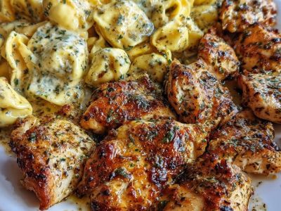 Creamy Garlic Butter Chicken Tortellini