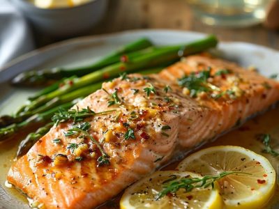 Garlic Lemon Baked Salmon: A Flavorful and Easy-to-Make Dish