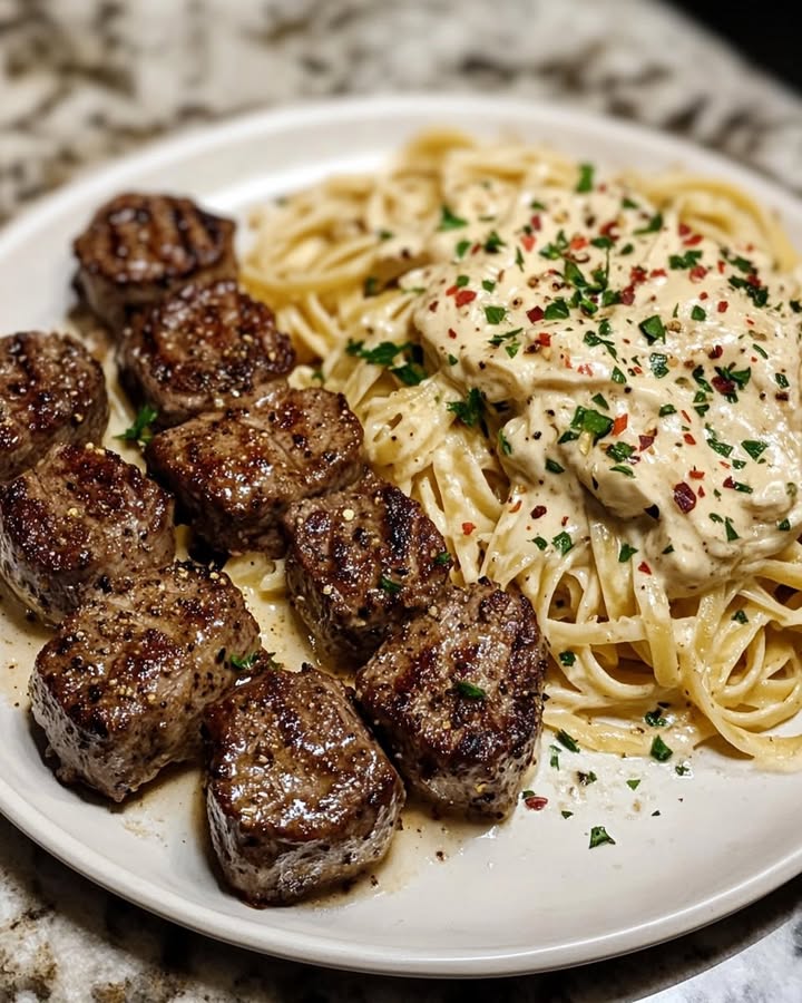 Garlic Steak Tortellini