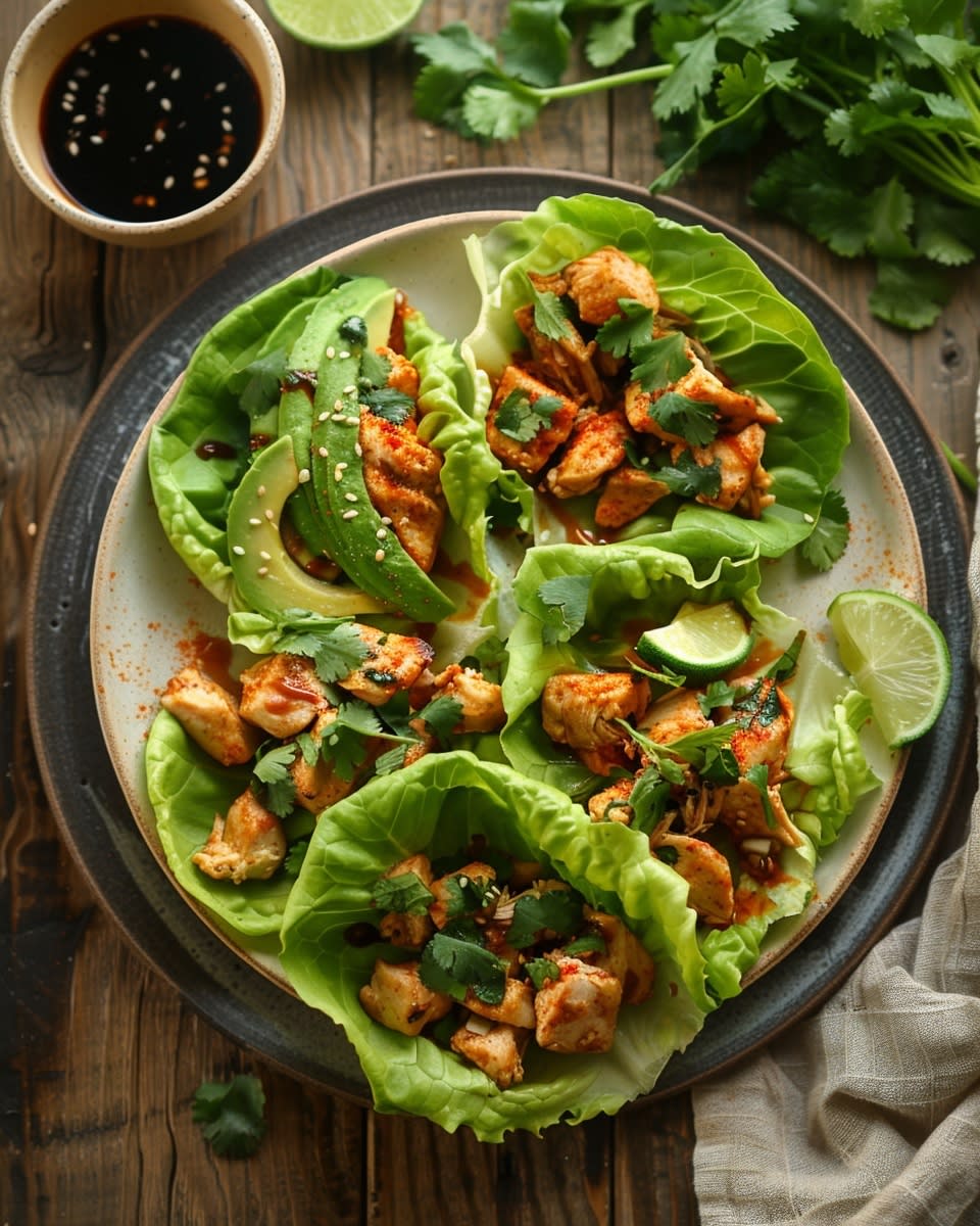Healthy Chicken Lettuce Wraps