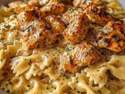 Creamy Lemon Garlic Chicken Pasta (EASY!)