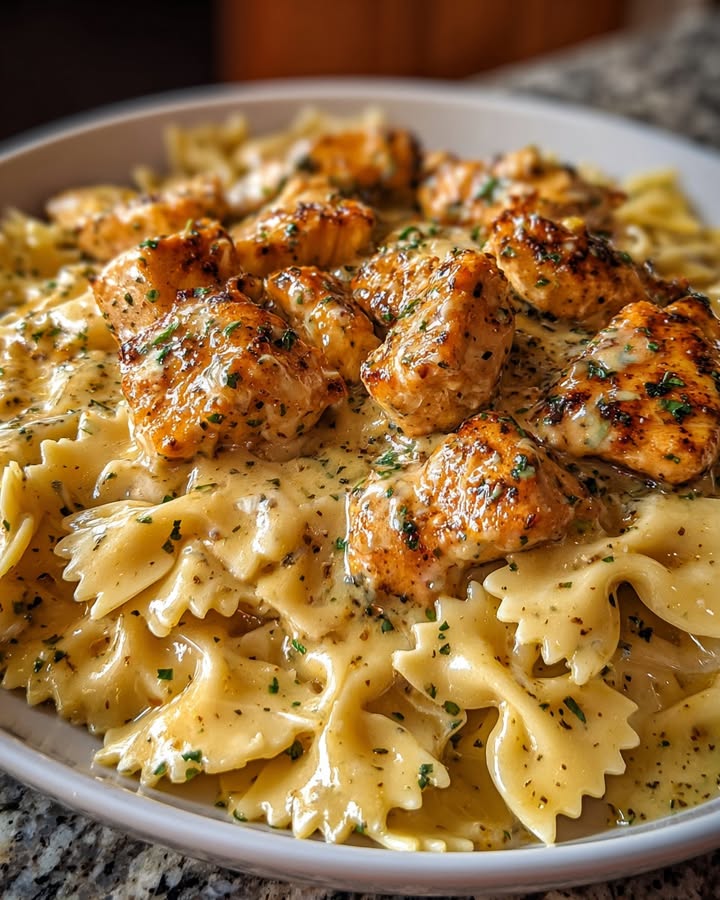 Lemon Garlic Chicken Pasta