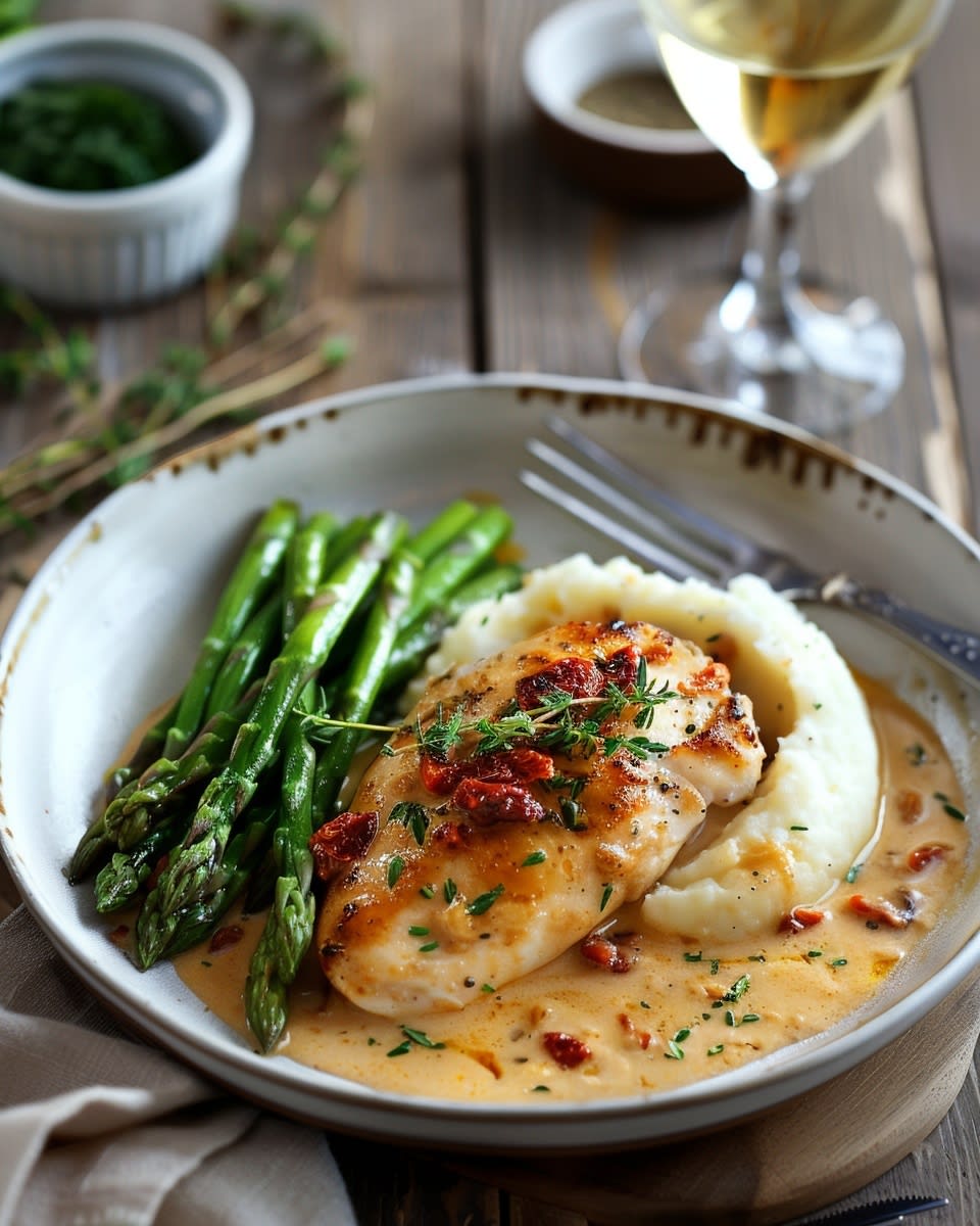 Marry Me Chicken with Sun-Dried Tomato Cream Sauce