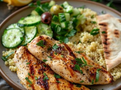 Delicious Mediterranean Chicken and Couscous Bowl: A Flavorful and Healthy Meal