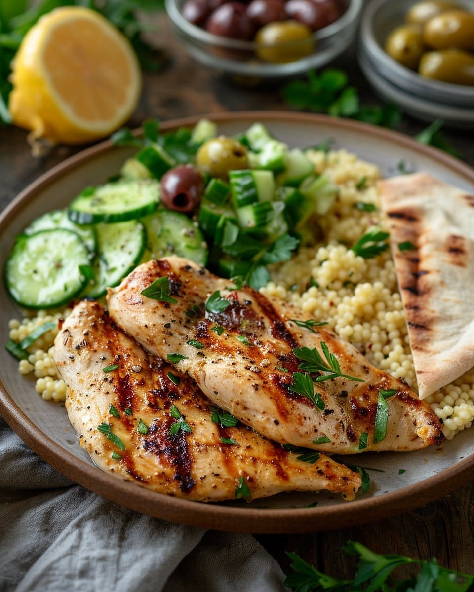 Mediterranean Chicken and Couscous Bowl