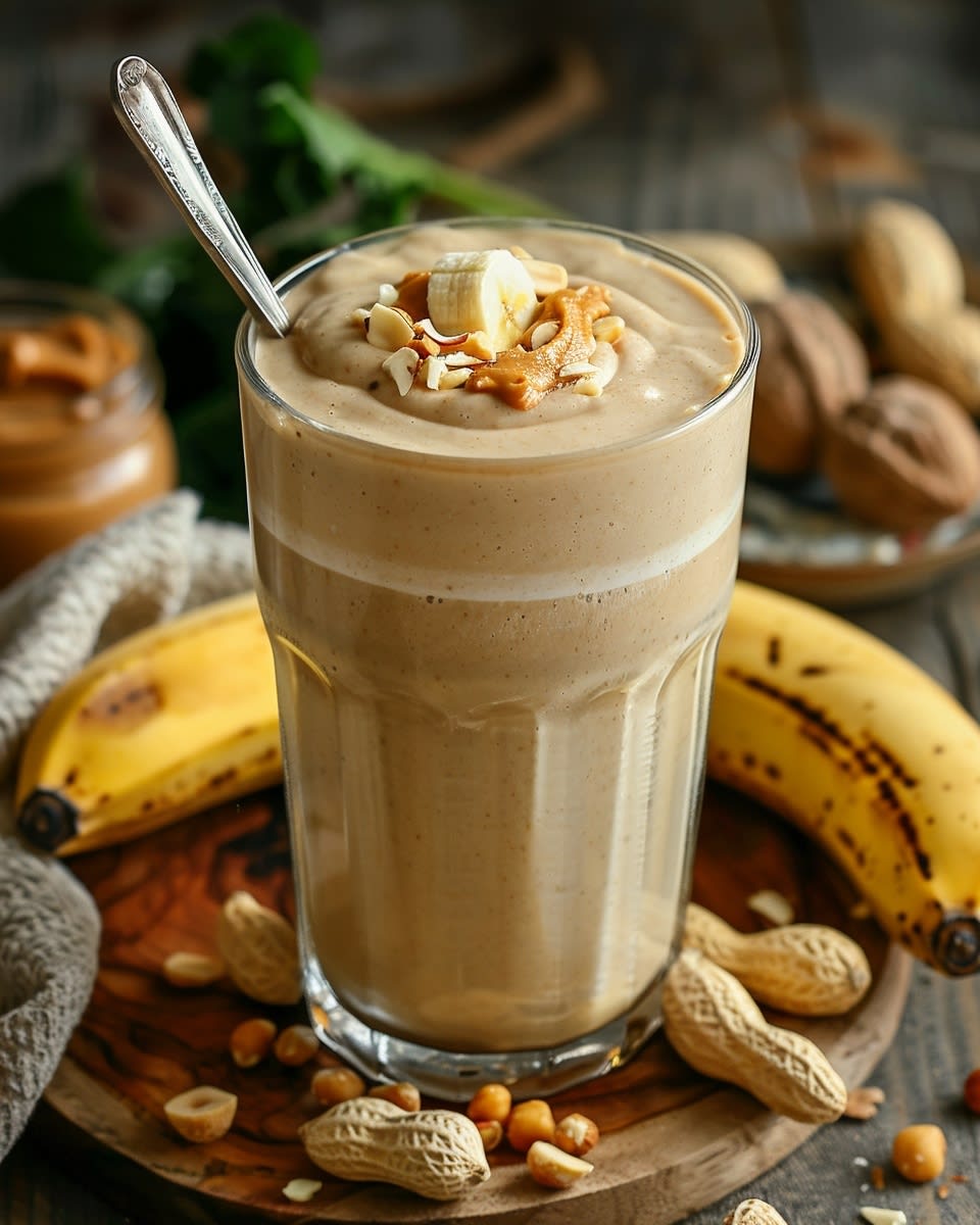 Peanut Butter Banana Protein Smoothie