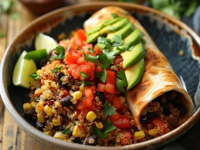Delicious Quinoa Black Bean Burrito Bowl: A Nutritious and Flavorful Meal