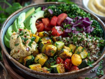 Delicious and Healthy Roasted Vegetable Buddha Bowl Recipe