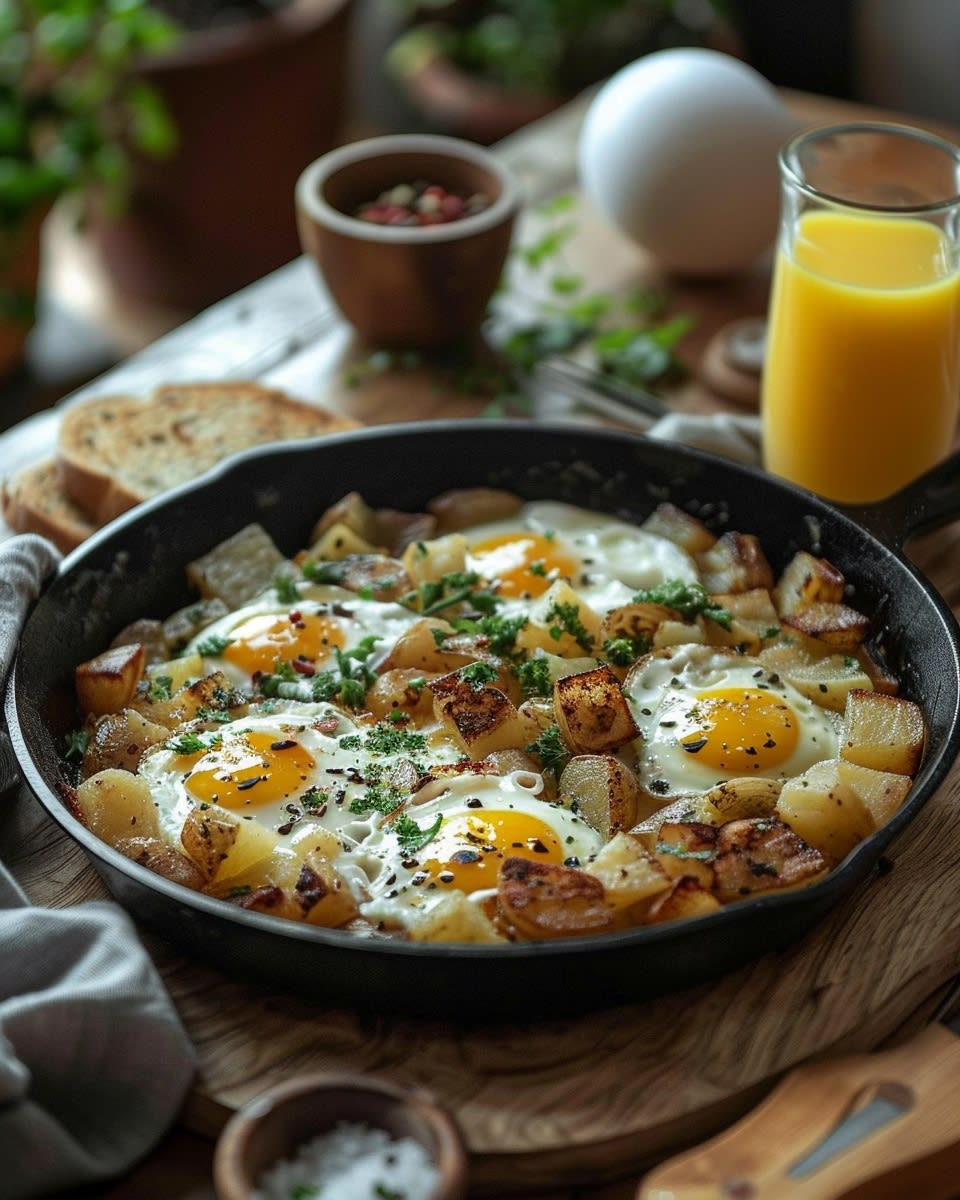 Savory Breakfast Egg and Potato Skillet