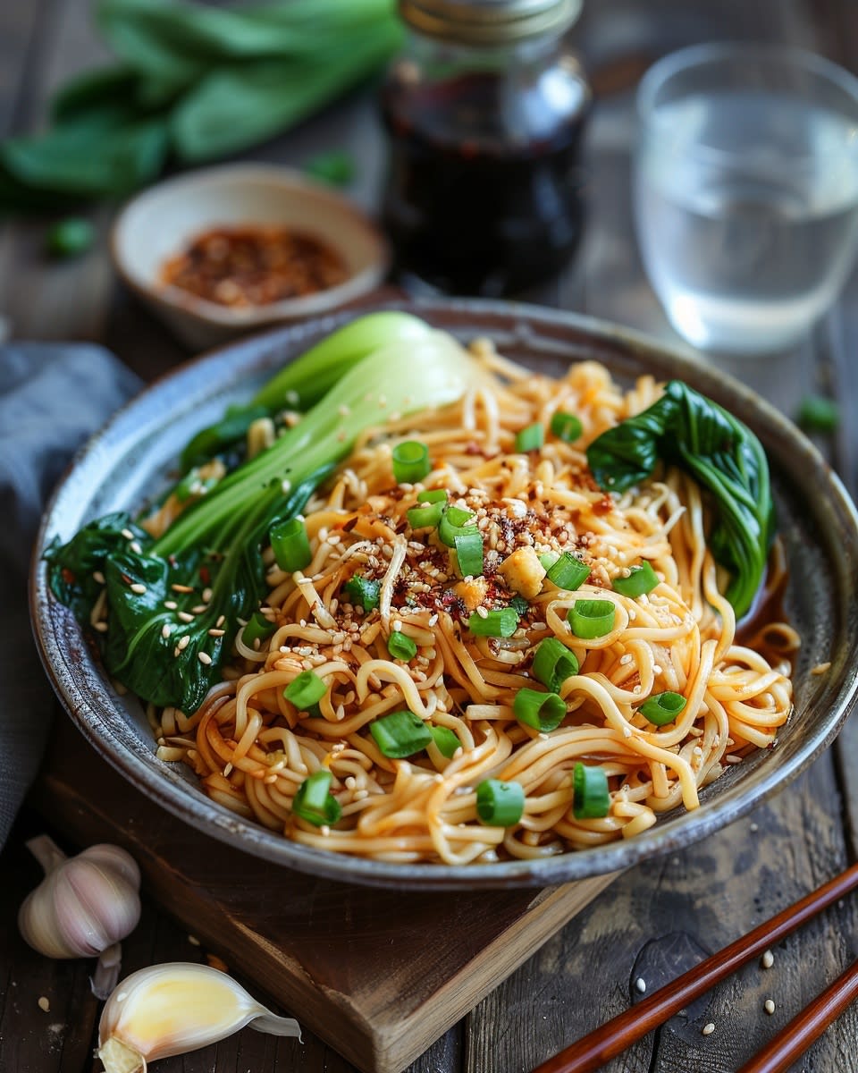 Spicy Garlic Chili Oil Noodles
