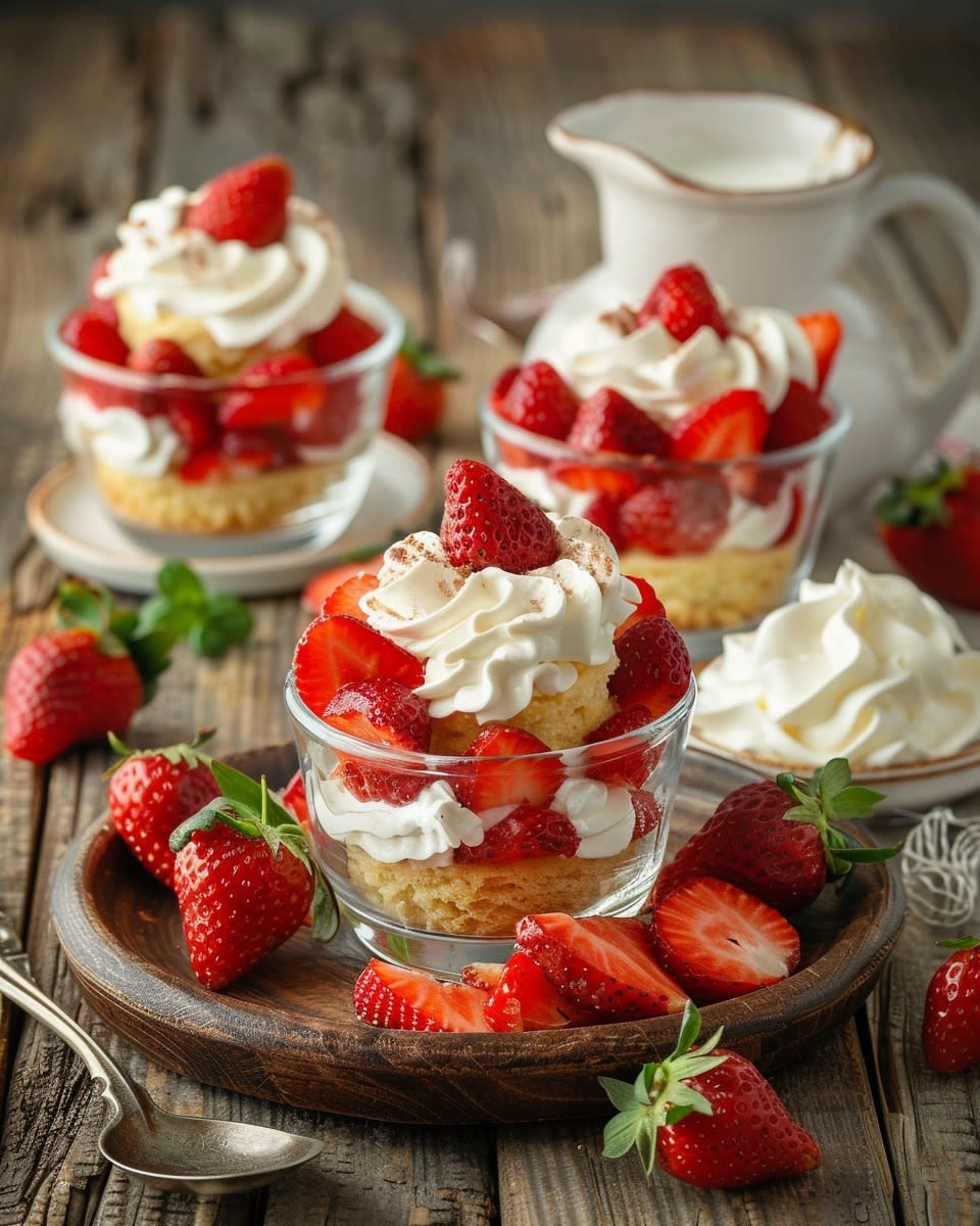 Strawberry Shortcake Dessert Cups
