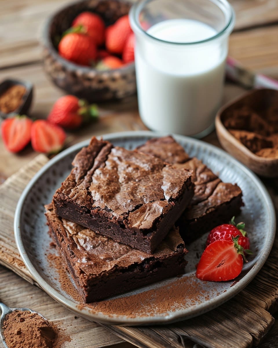 Triple Chocolate Brownies