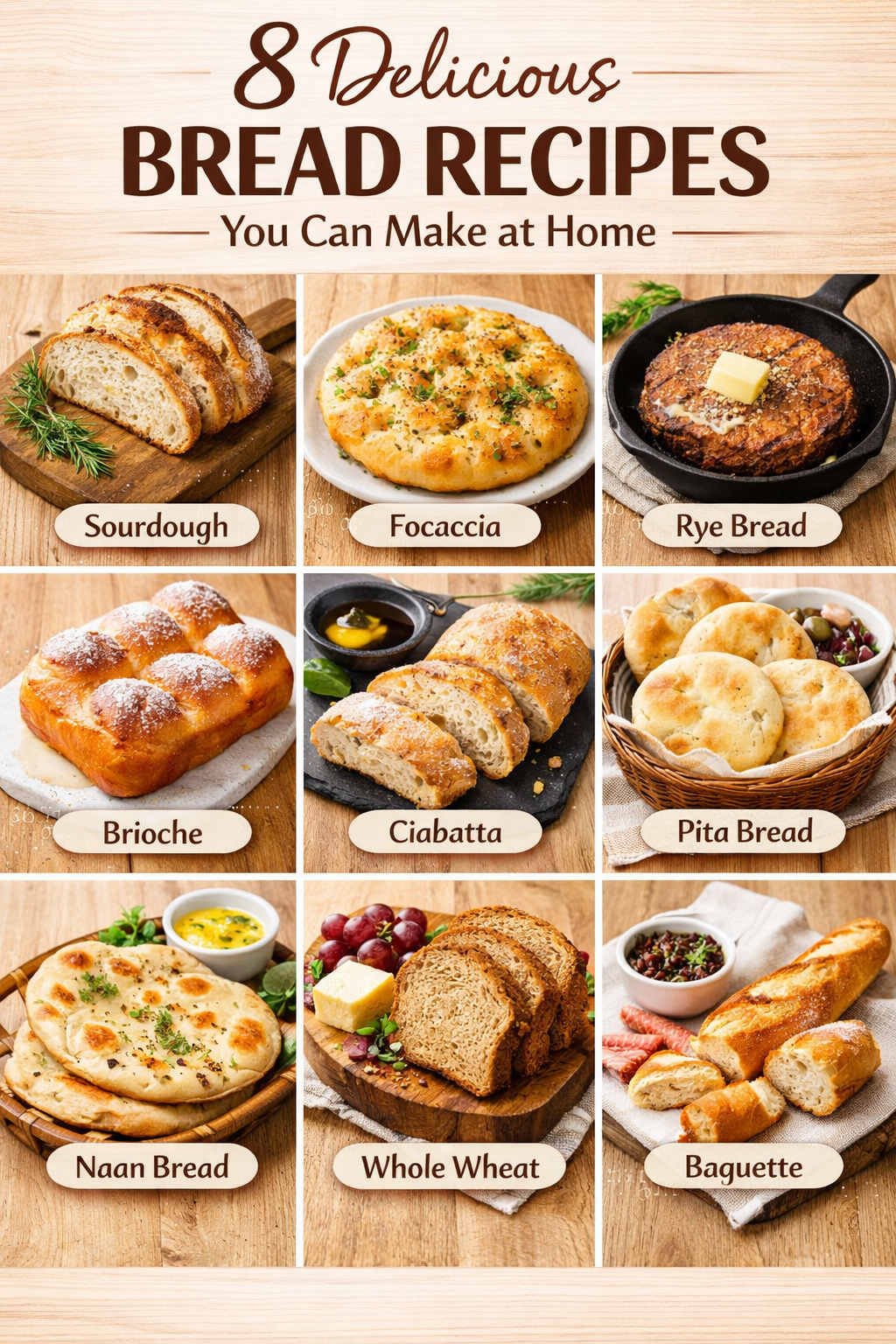 8 Delicious Bread Recipes You Can Make at Home