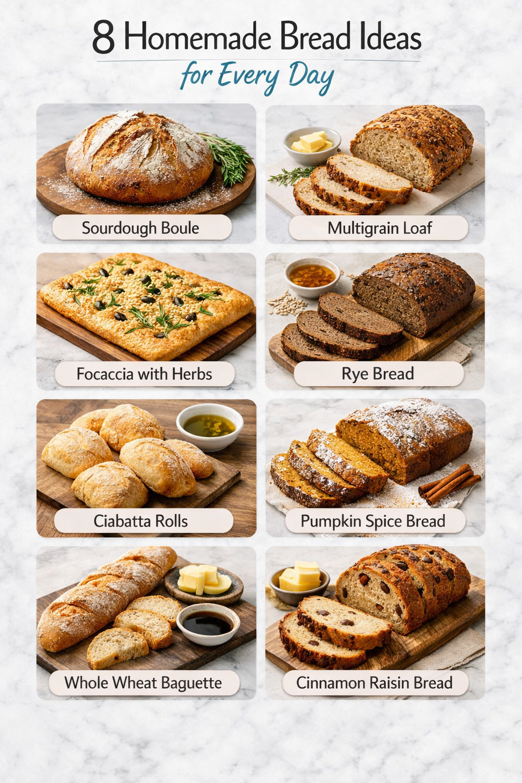 8 Homemade Bread Ideas for Every Day