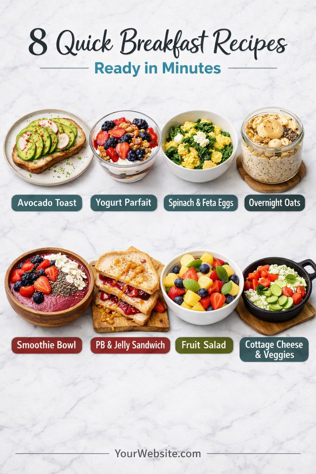 8 Quick Breakfast Recipes Ready in Minutes