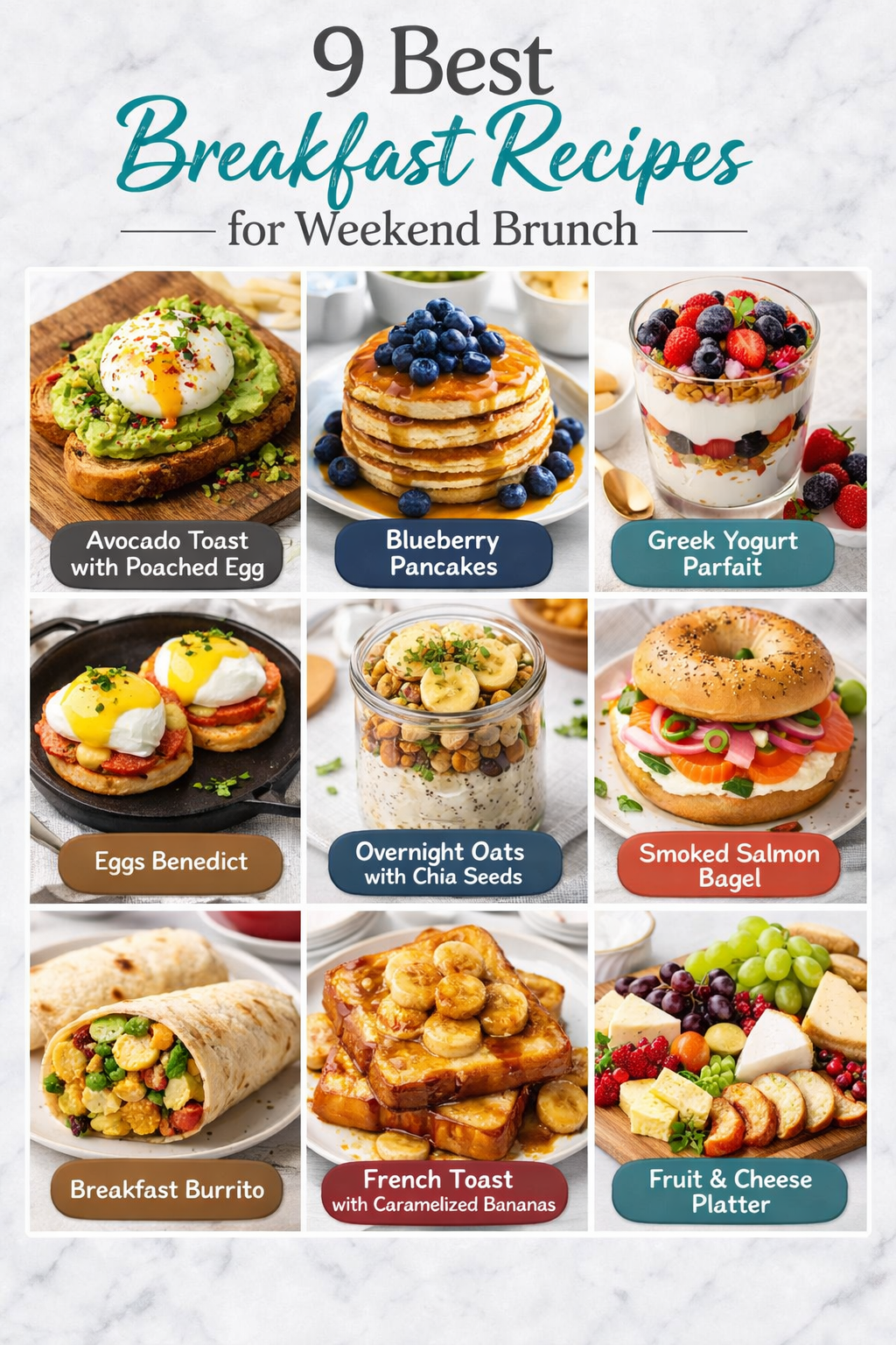 9 Best Breakfast Recipes for Weekend Brunch