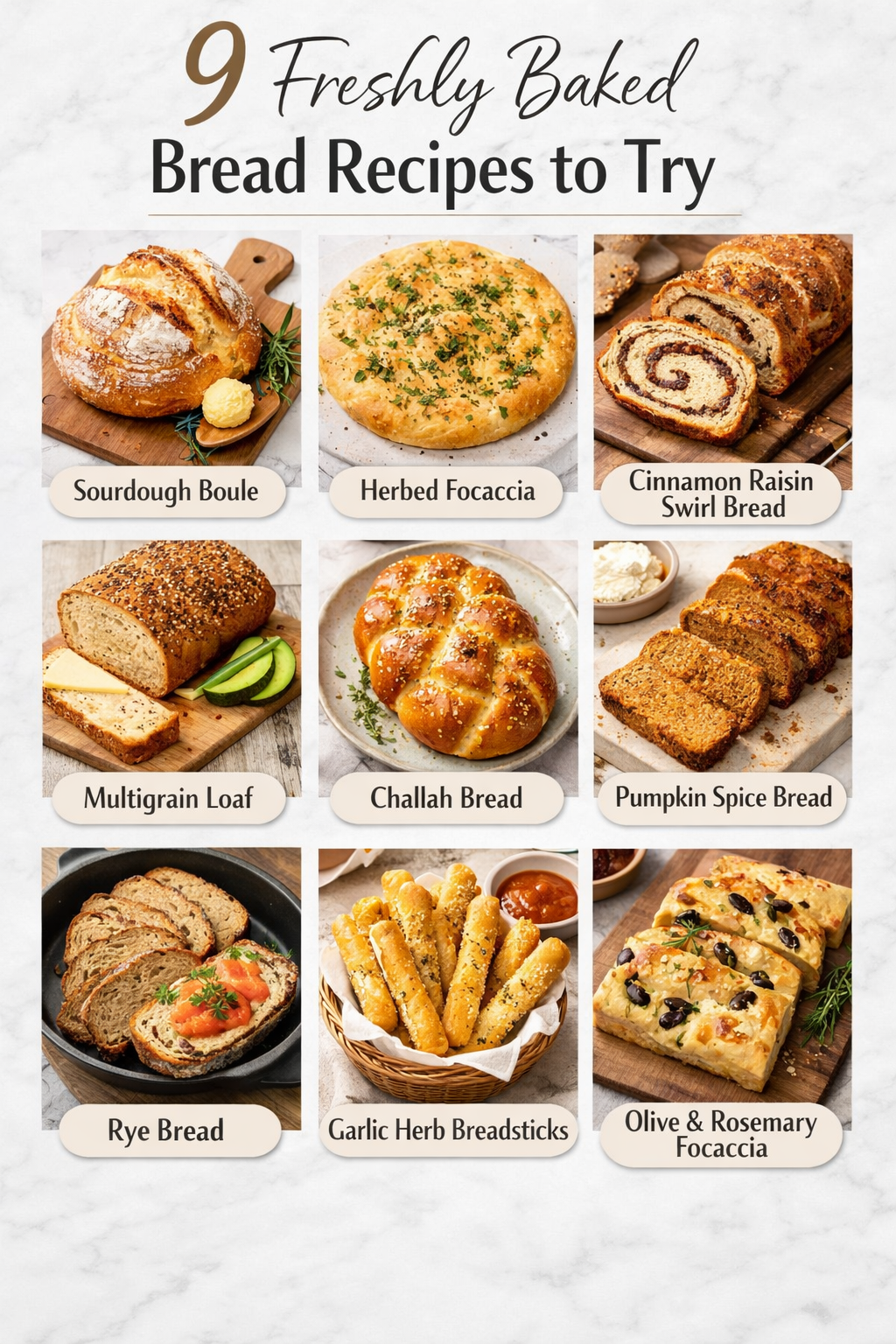 9 Freshly Baked Bread Recipes to Try