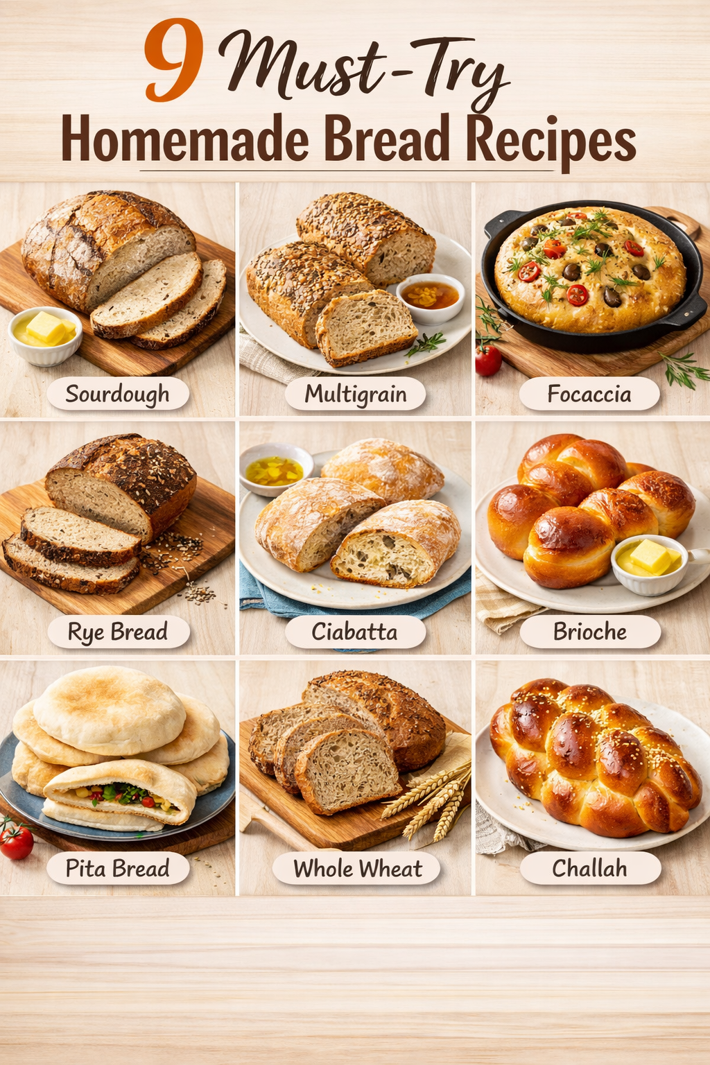 9 Must-Try Homemade Bread Recipes