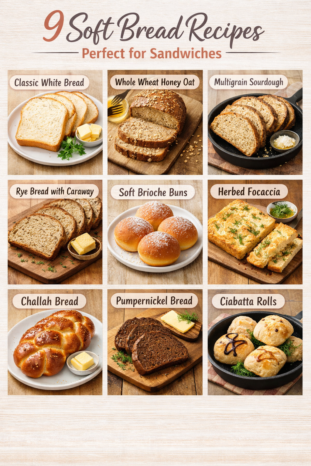 9 Soft Bread Recipes Perfect for Sandwiches