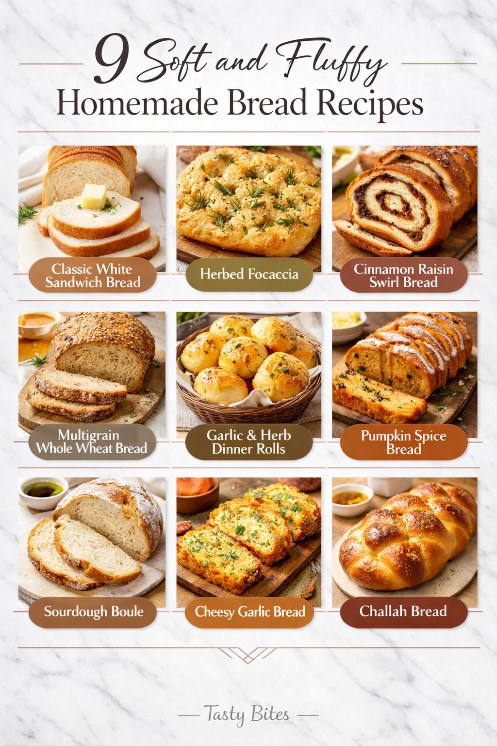 9 Soft and Fluffy Homemade Bread Recipes