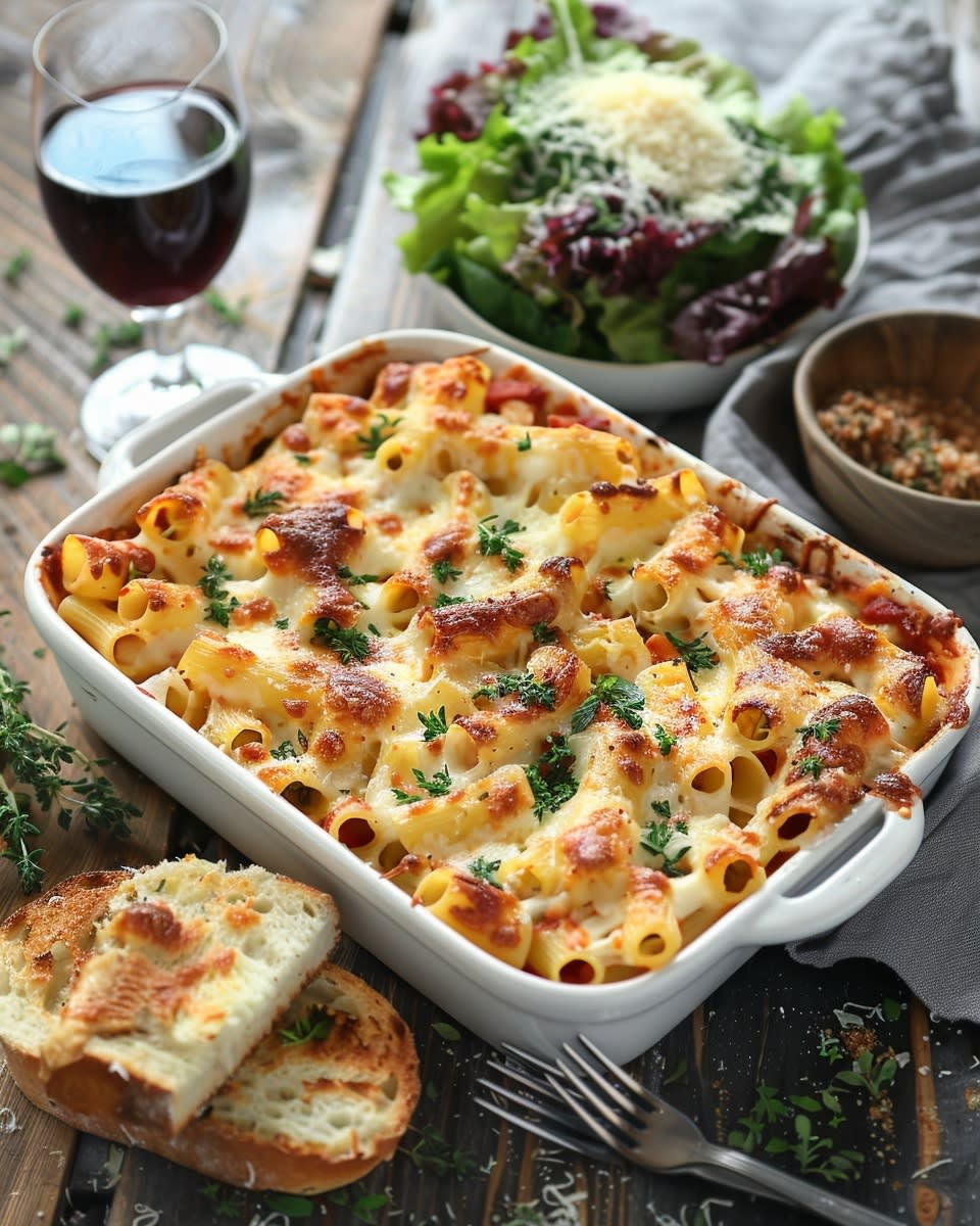 Baked Ziti with Ricotta Cheese