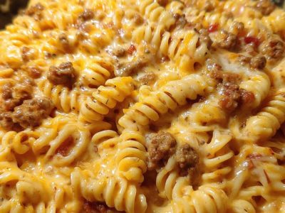 Ultimate Cajun Velveeta Beef Rotini
