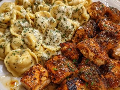 Creamy Cajun Chicken Tortellini Alfredo