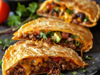 Quick Cheesy Pocket Tacos Recipe