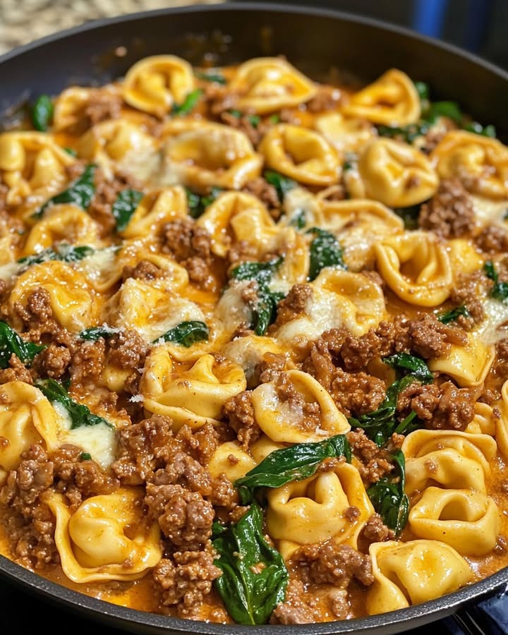 Cheesy Beef Tortellini