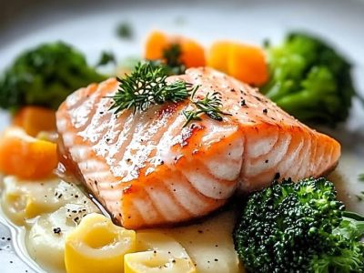 Cheesy Salmon & Shrimp Bake (20-Min Meal)