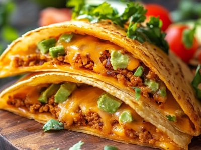 Loaded Cheesy Pocket Tacos: Crispy & Delicious!