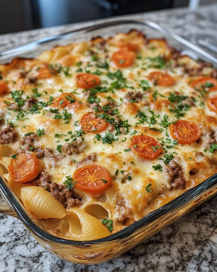 Creamy Beef Shells