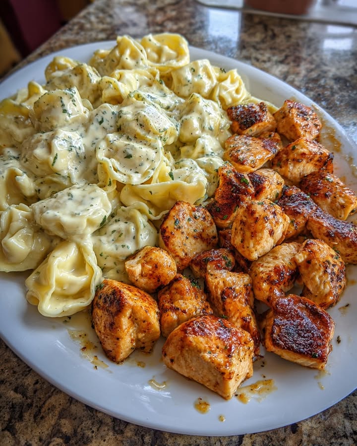 Creamy Garlic Tortellini Chicken