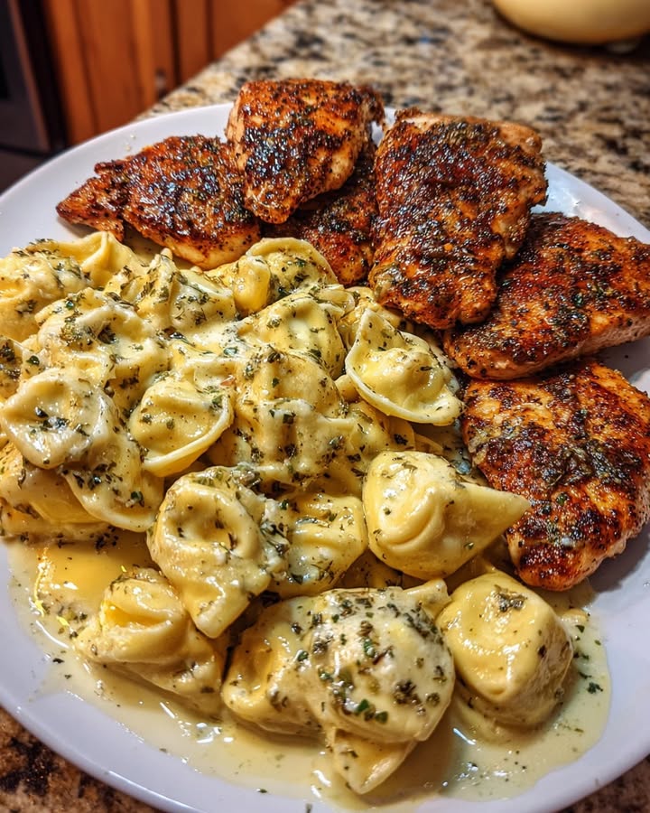 Creamy Garlic Tortellini