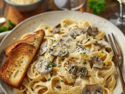 Creamy Mushroom Fettuccine: A Flavorful and Versatile Pasta Delight