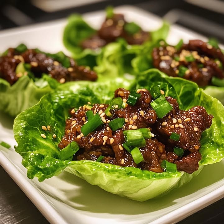 Crispy Korean Beef Cups