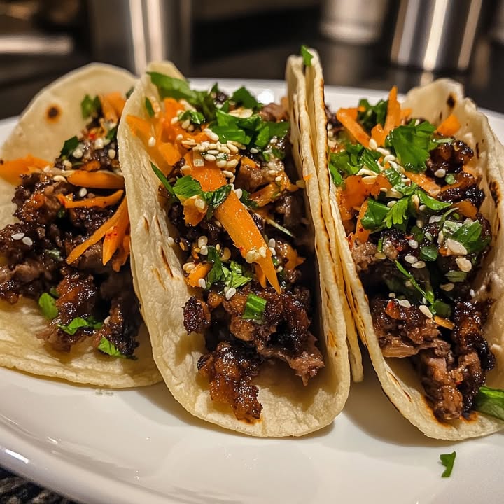 Crispy Korean Tacos