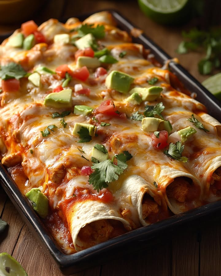 Savory Chicken Enchiladas