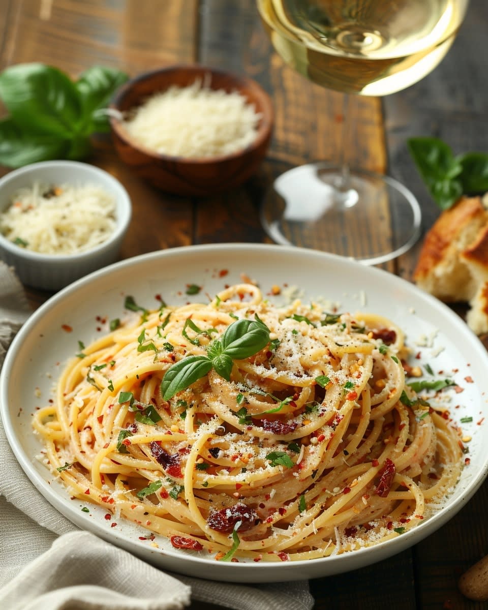 Sun-Dried Tomato Cream Pasta