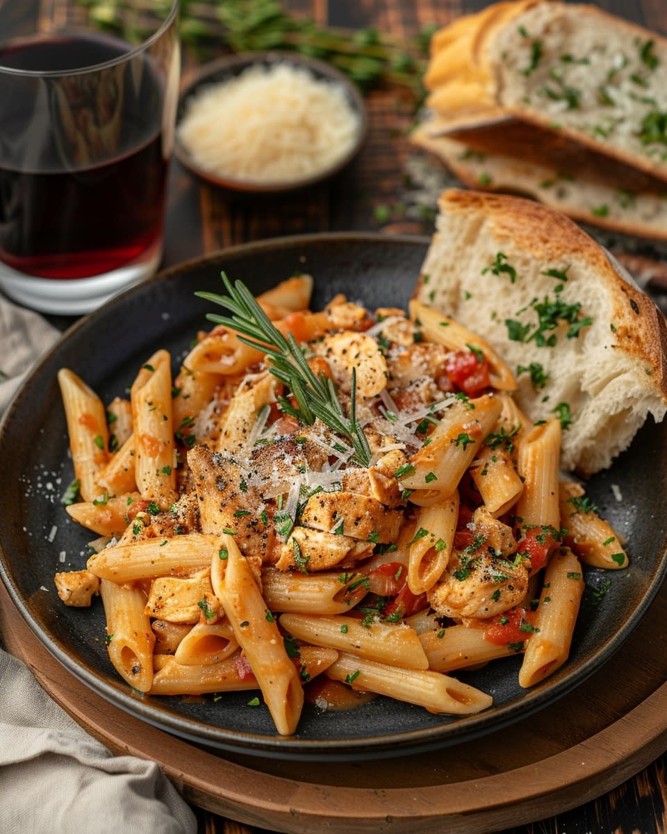Tuscan Chicken Penne Pasta