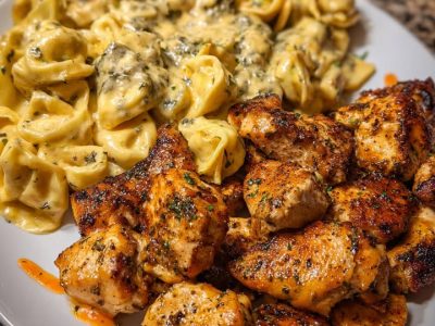 Cajun Chicken Tortellini Recipe Creamy Cheesy Skillet Dinner