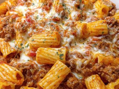 Cheesy Baked Beef Rigatoni Recipe Perfect for Any Occasion