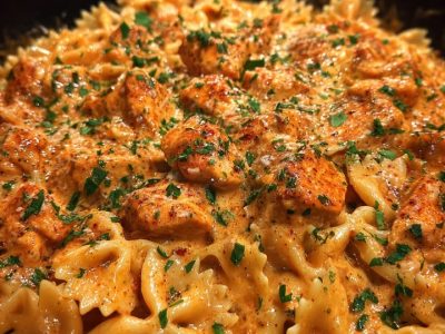 Creamy Cajun Pasta with Buffalo Chicken One-Pan Recipe