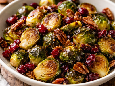 Maple-Cranberry Brussels Sprouts Recipe Steals the Spotlight