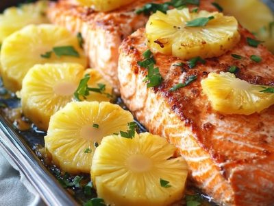 Baked Pineapple Salmon Recipe Sweet Savory Delight