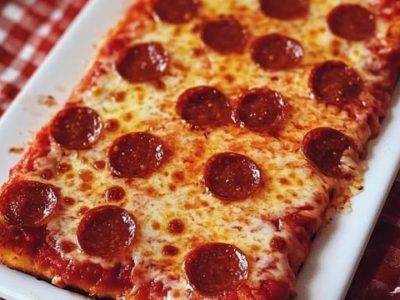Recreate Childhood Memories with Retro Rectangle Pizza Recipe