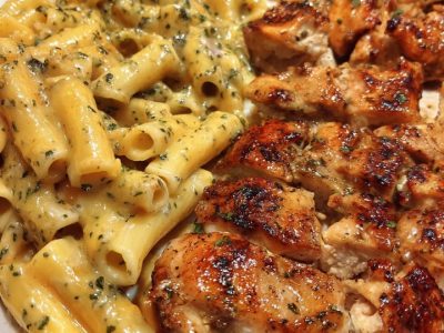 Spicy Creamy Penne with Velveeta Chicken Recipe